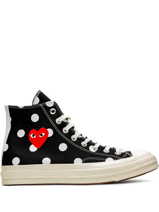Comme Des Gar ns Play X Converse Chuck 70 Hi Sneakers