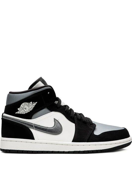 Air Jordan 1 Mid Se Satin Grey Sneakers