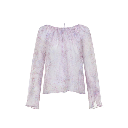 Alberta Ferretti Printed Organza Blouse Women