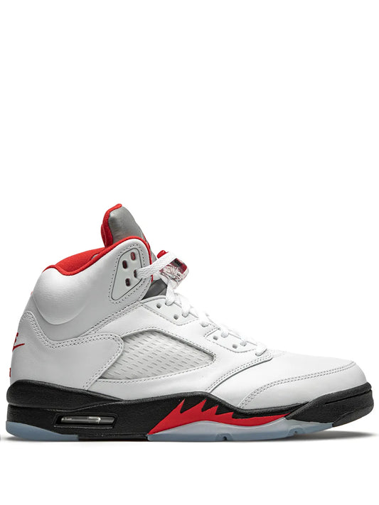 Air Jordan 5 Retro Fire Red Silver Tongue 2020 Sneakers