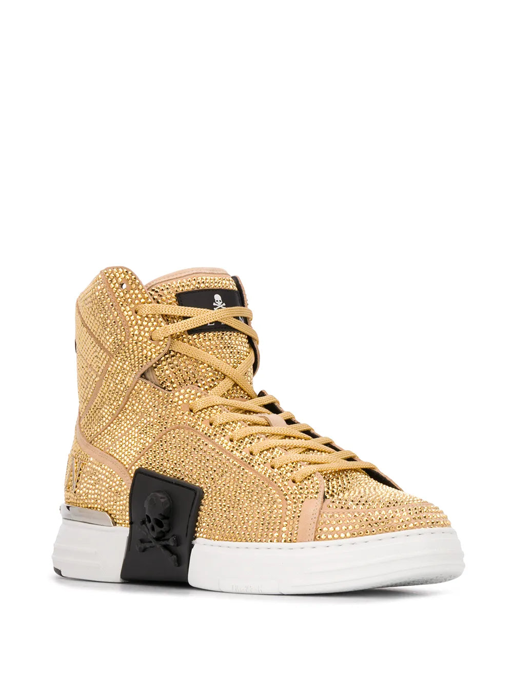 Philipp Plein Rhinestone-Embellished High-Top Sneakers