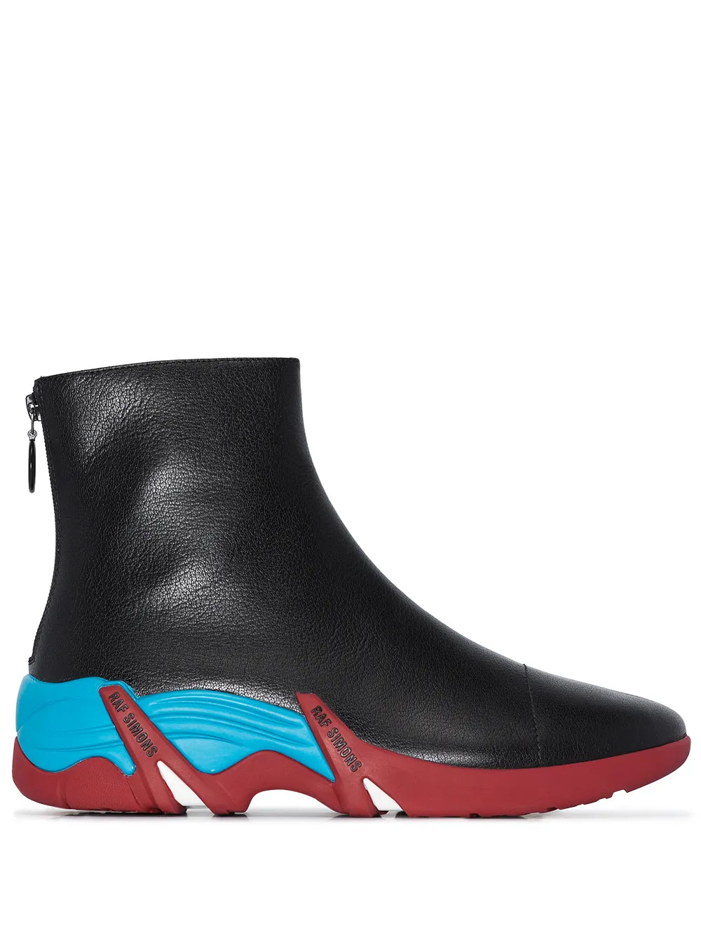 Raf Simons Cylon High-Top Leather Sneakers