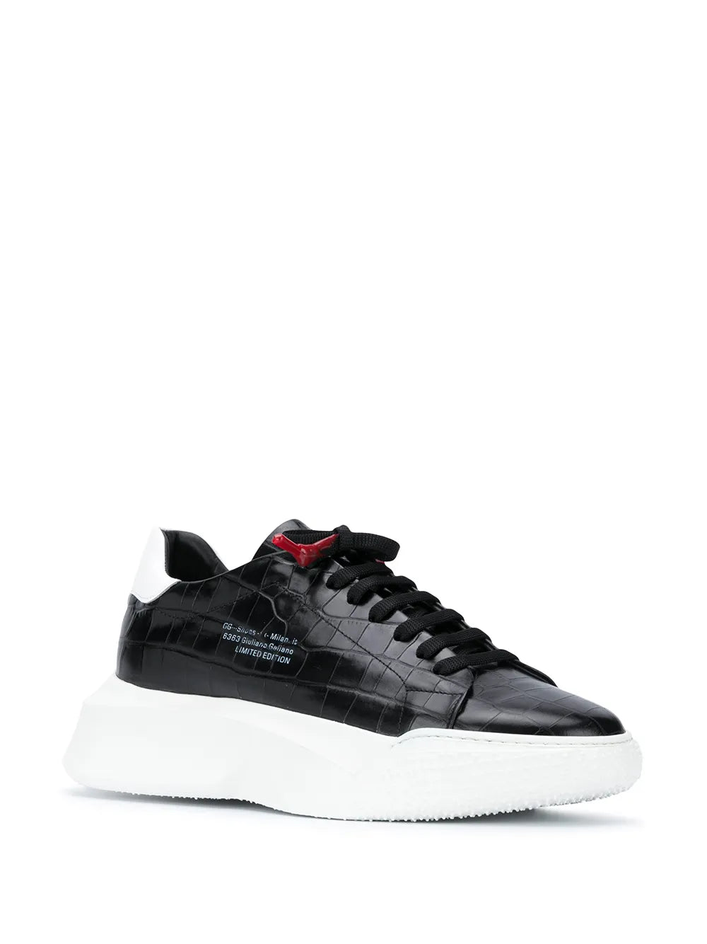 Giuliano Galiano Crocodile-Embossed Nemesis Sneakers