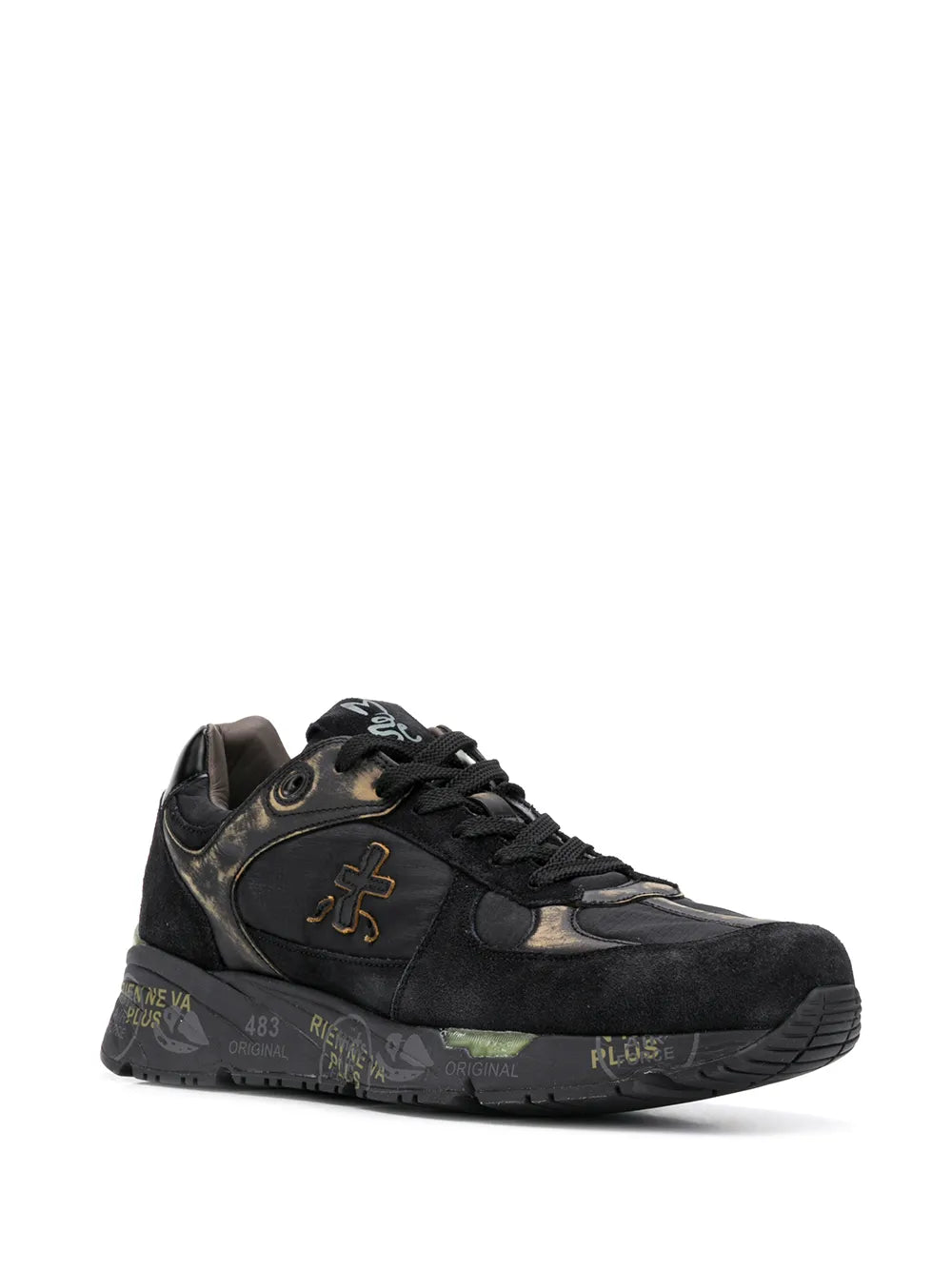 Premiata Mase Distressed-Effect Sneakers