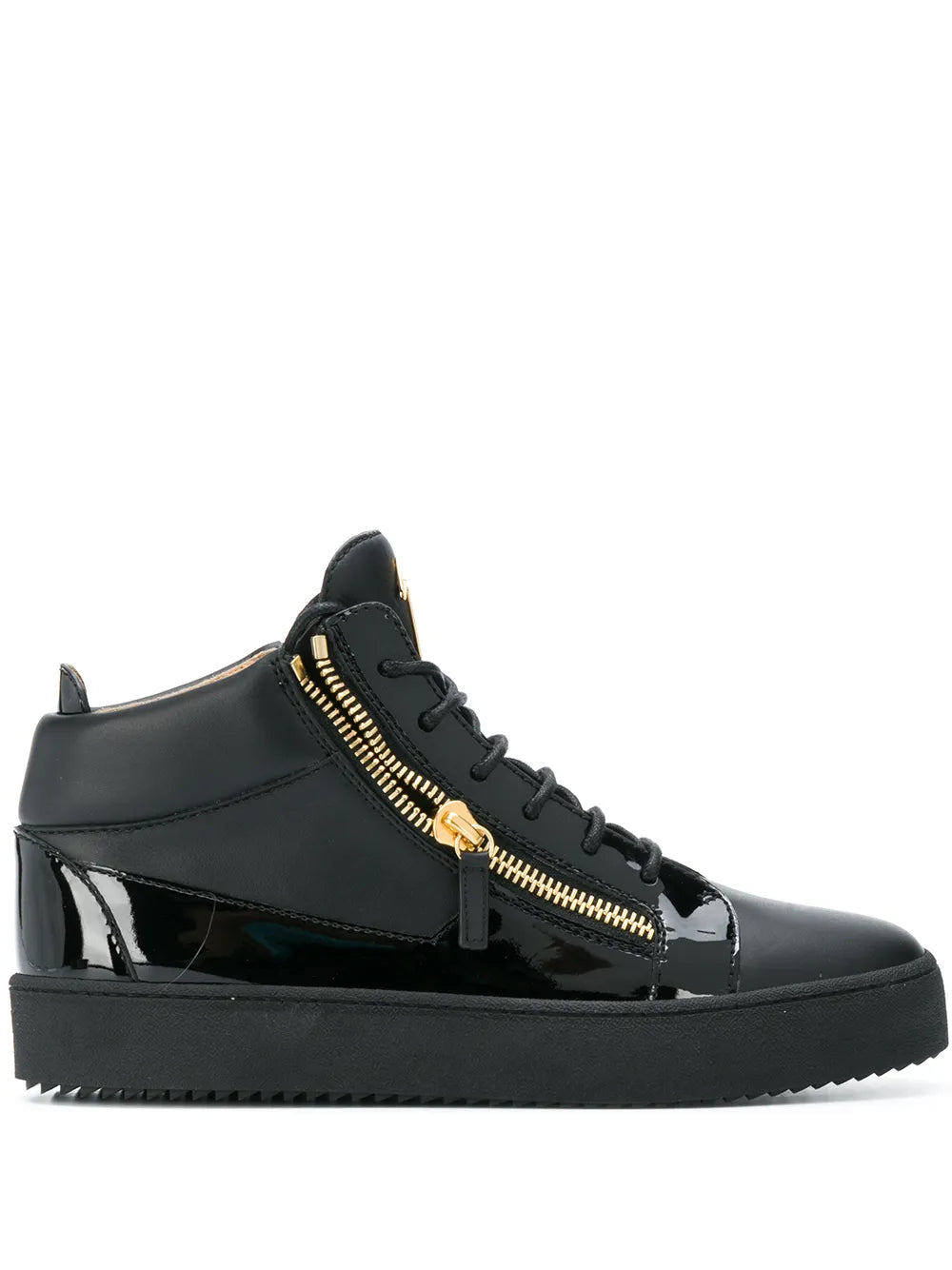 Giuseppe Zanotti Kriss Leather Mid-Top Sneakers