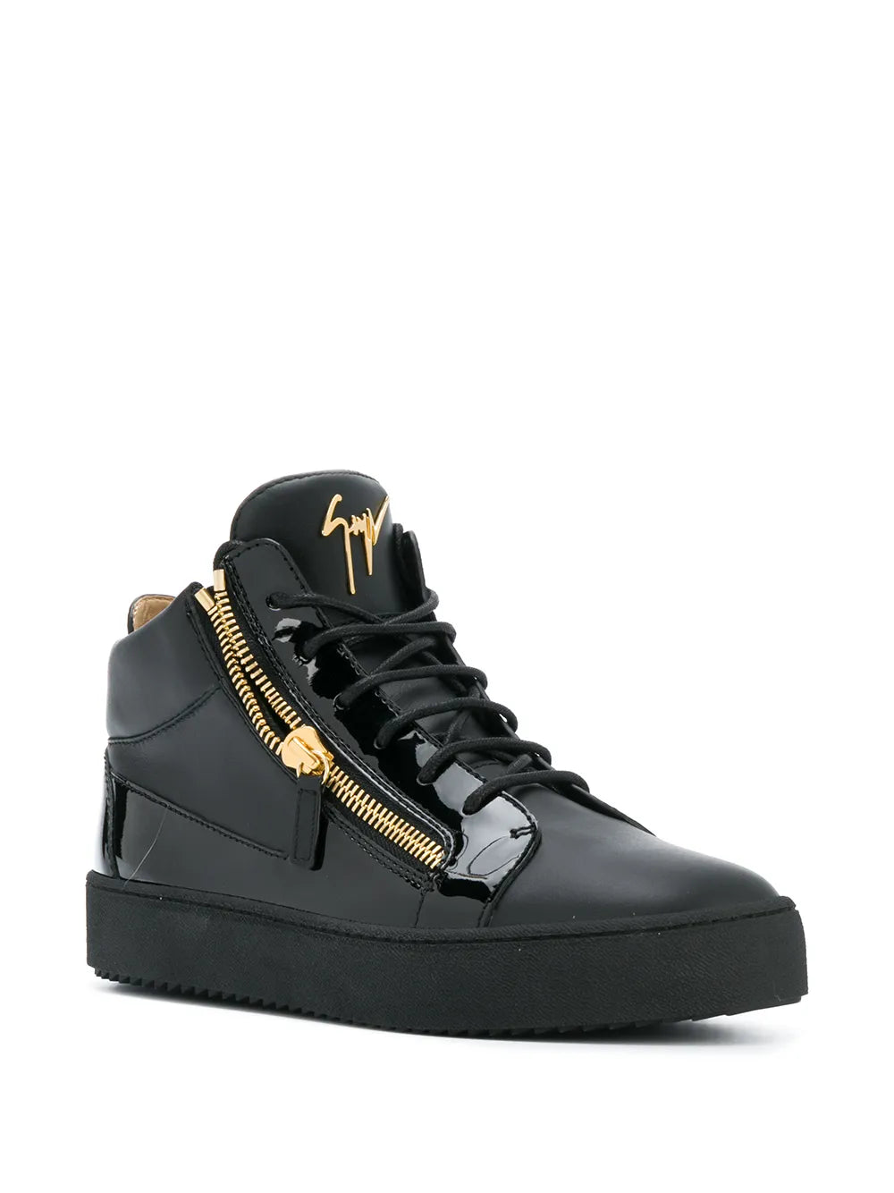 Giuseppe Zanotti Kriss Leather Mid-Top Sneakers
