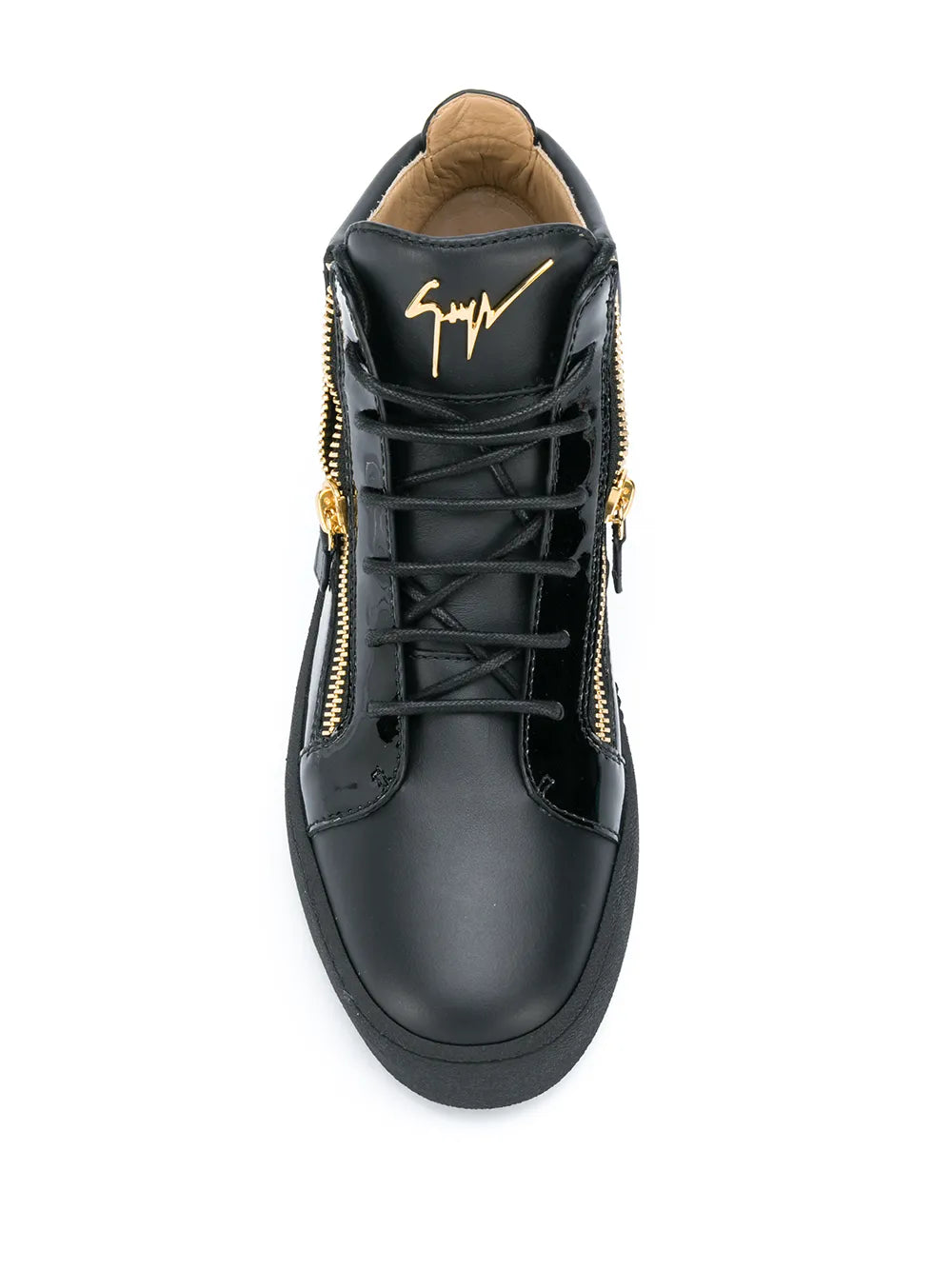 Giuseppe Zanotti Kriss Leather Mid-Top Sneakers