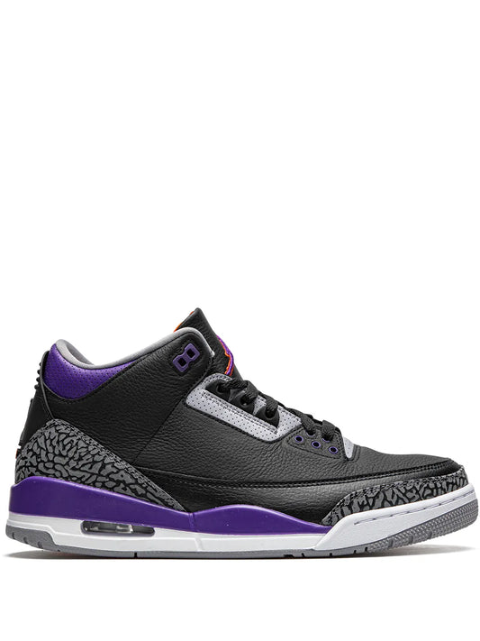 Air Jordan 3 Retro Court Purple Sneakers