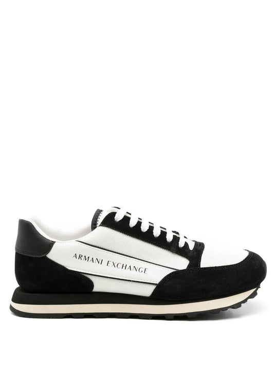 Armani Exchange Panelled Logo-Print Sneakers