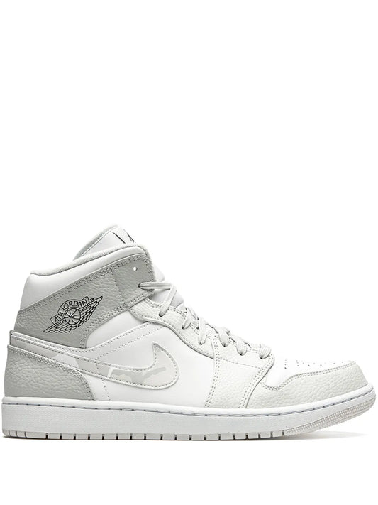 Air Jordan 1 Mid White Camo Sneakers