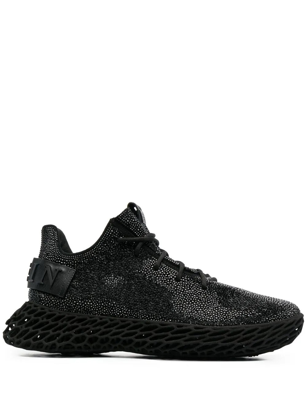Philipp Plein Skeleton Caviar Low-Top Sneakers