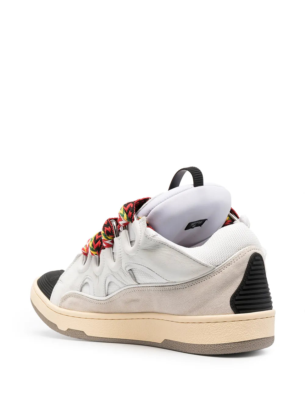 Lanvin Curb Suede Trim Sneakers