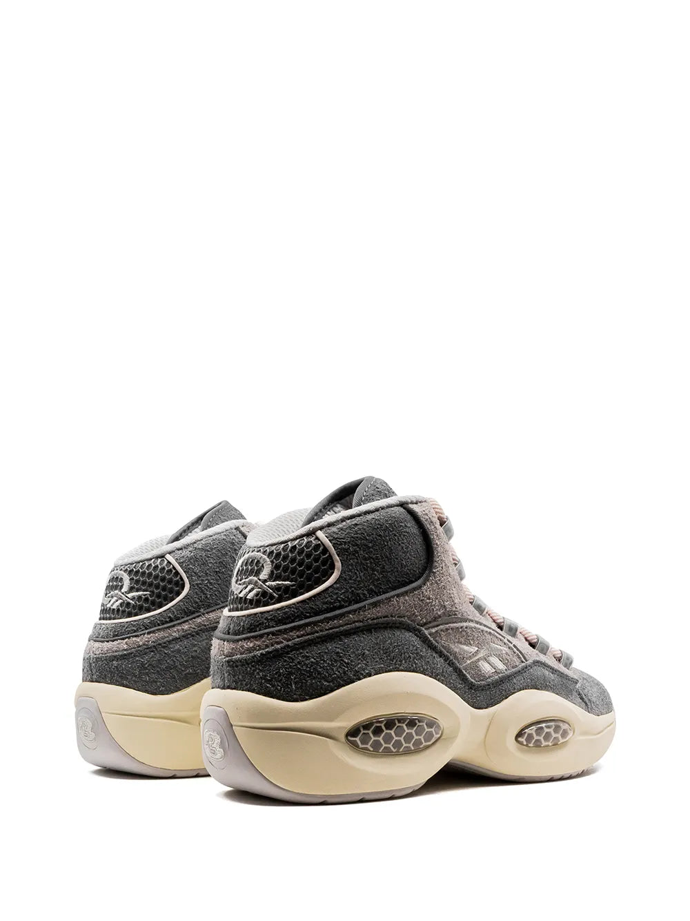 Reebok Question Mid Grey Suede Sneakers