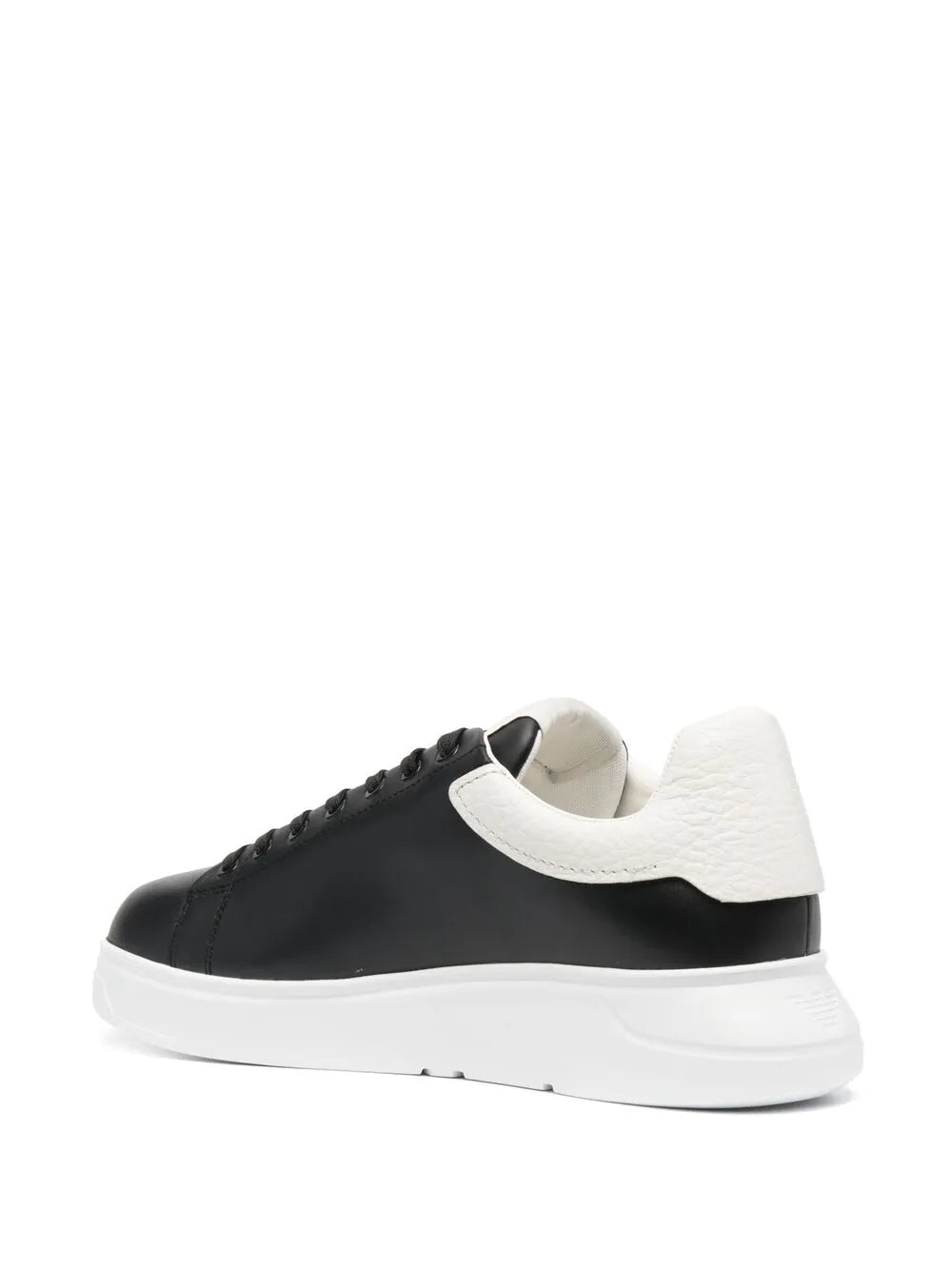 Emporio Armani Signature Logo-Print Leather Sneakers