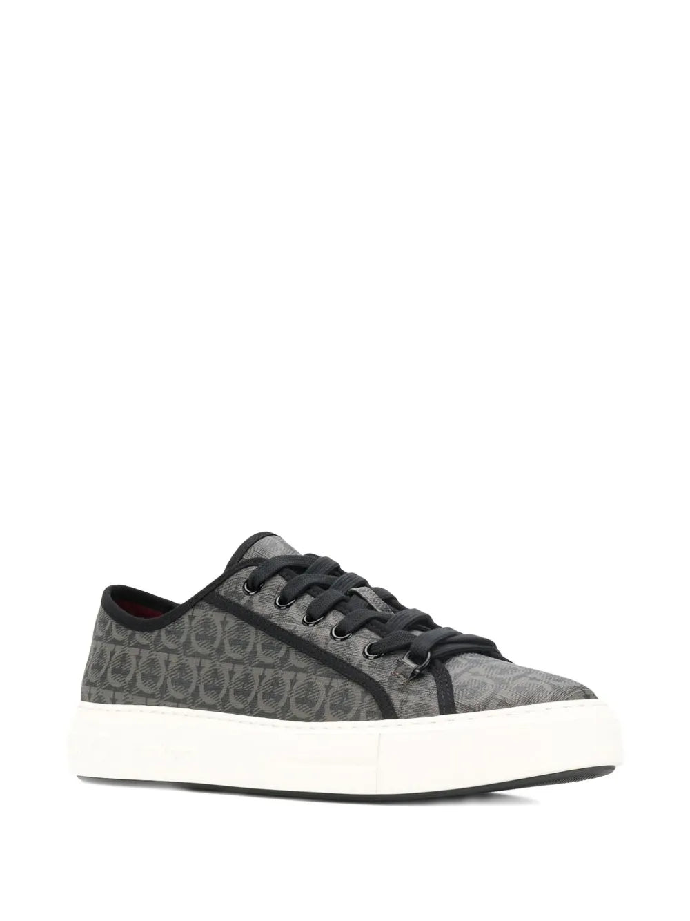 Ferragamo Anson Gancini Print Sneakers
