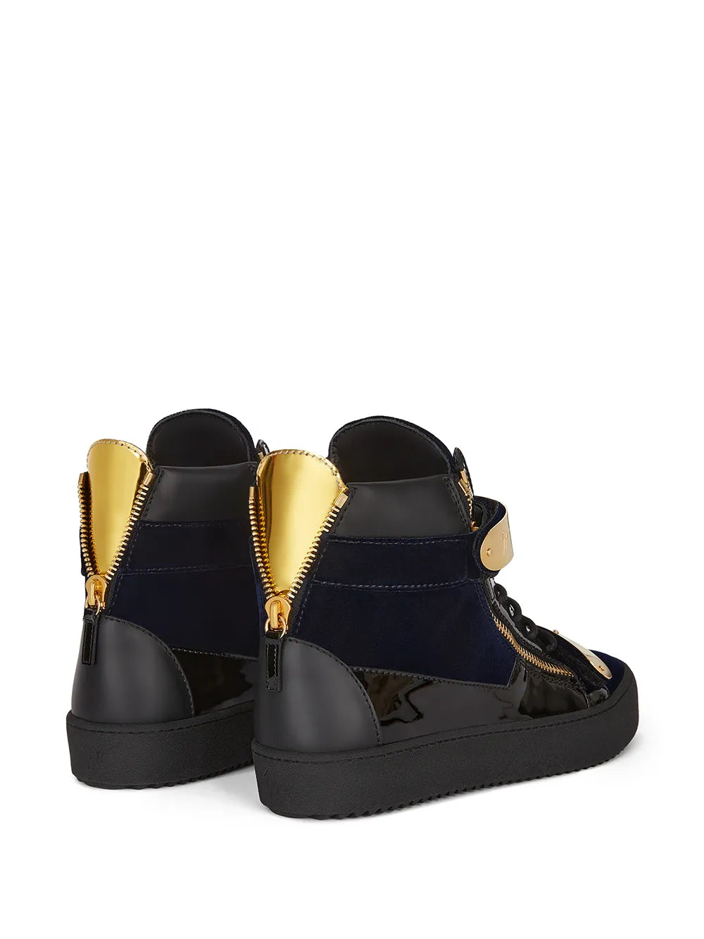 Giuseppe Zanotti Coby Double-Straps Mid-Top Sneakers