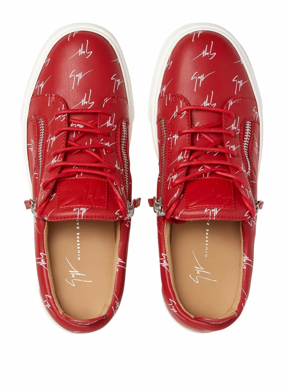 Giuseppe Zanotti Frankie Signature Double-Zip Low-Top Sneakers