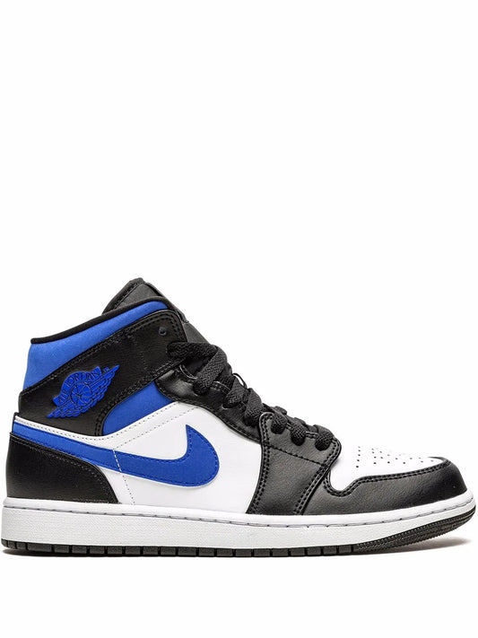 Air Jordan 1 Mid Racer Blue/Black/White Sneakers