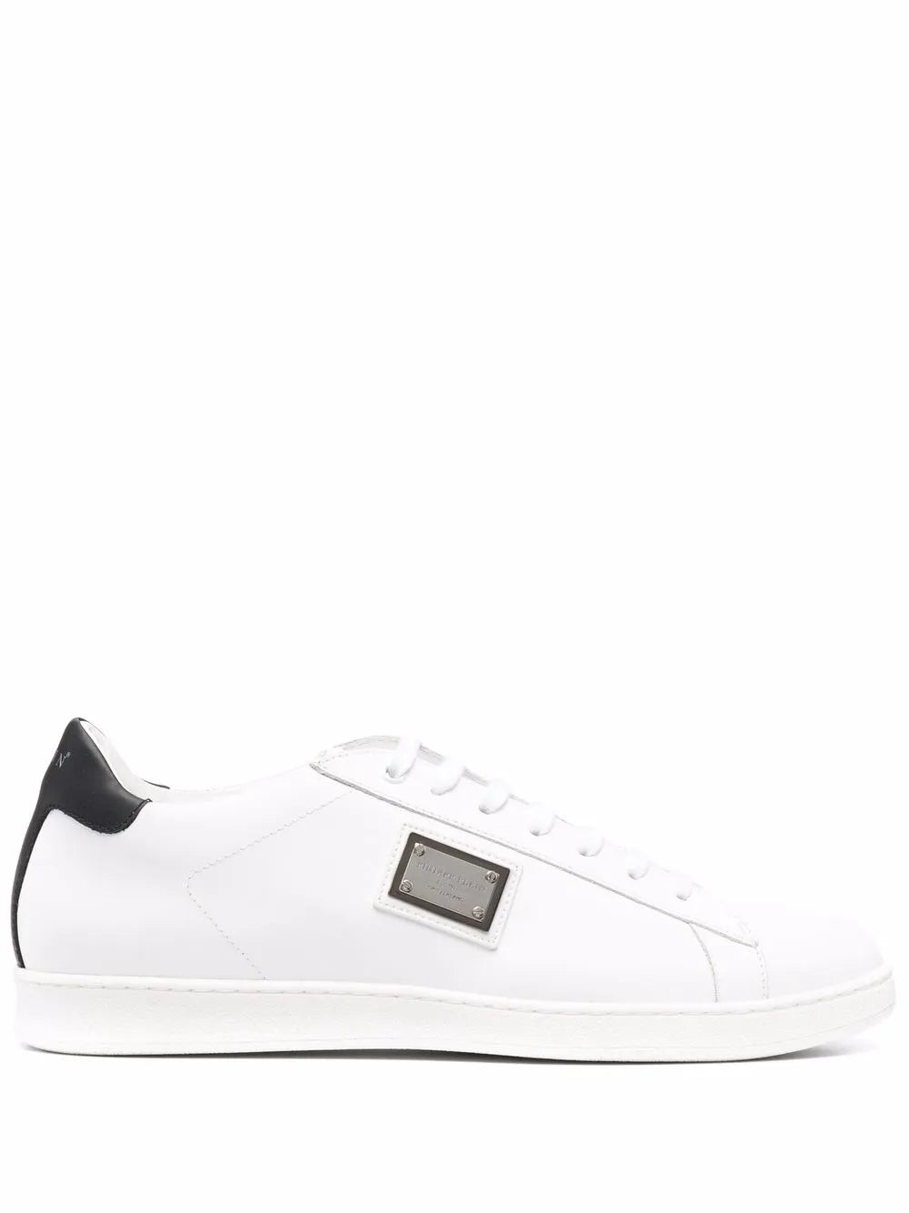 Philipp Plein Leather Low-Top Sneakers