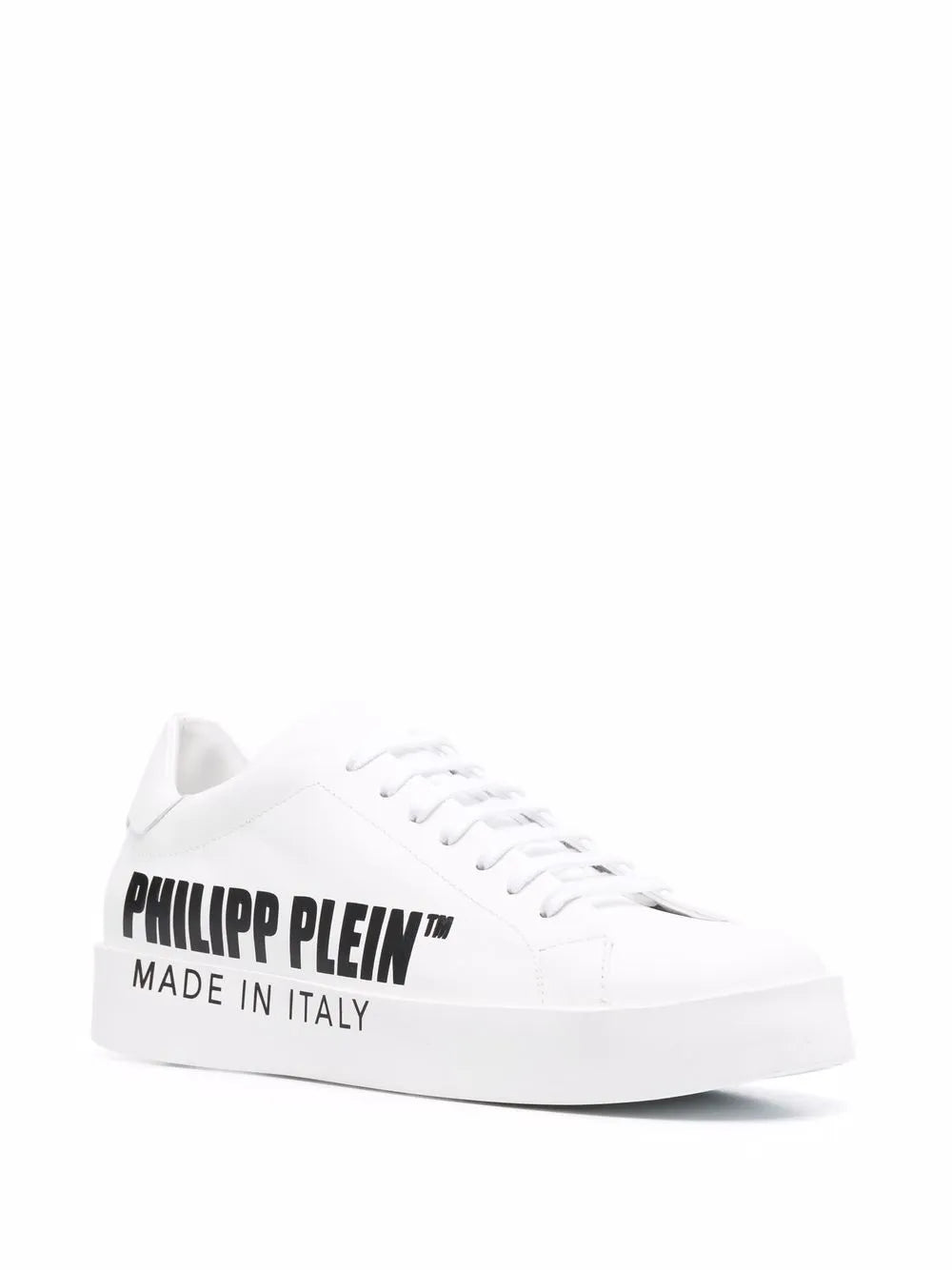 Philipp Plein Leather Low-Top Sneakers