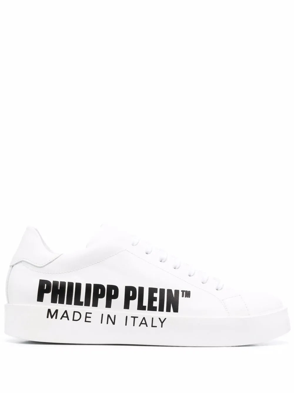 Philipp Plein Leather Low-Top Sneakers