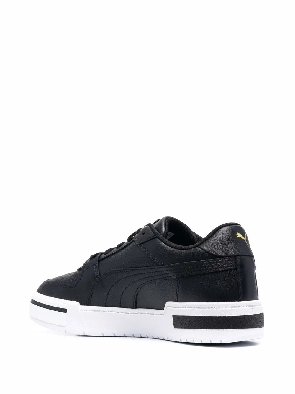 Puma Logo-Print Low-Top Leather Sneakers
