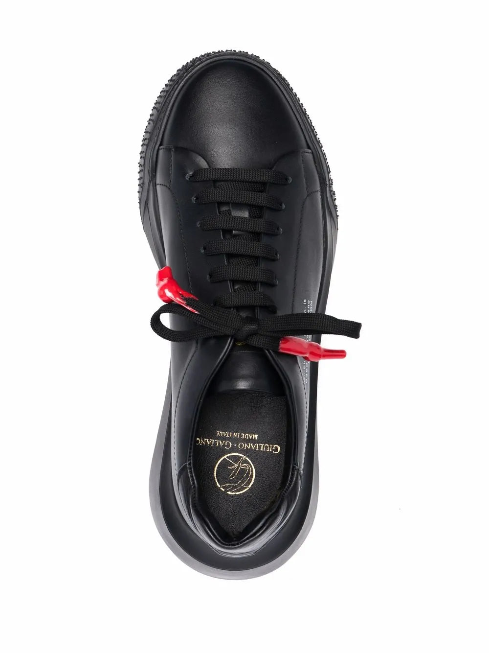 Giuliano Galiano Leather Lace Up Sneakers