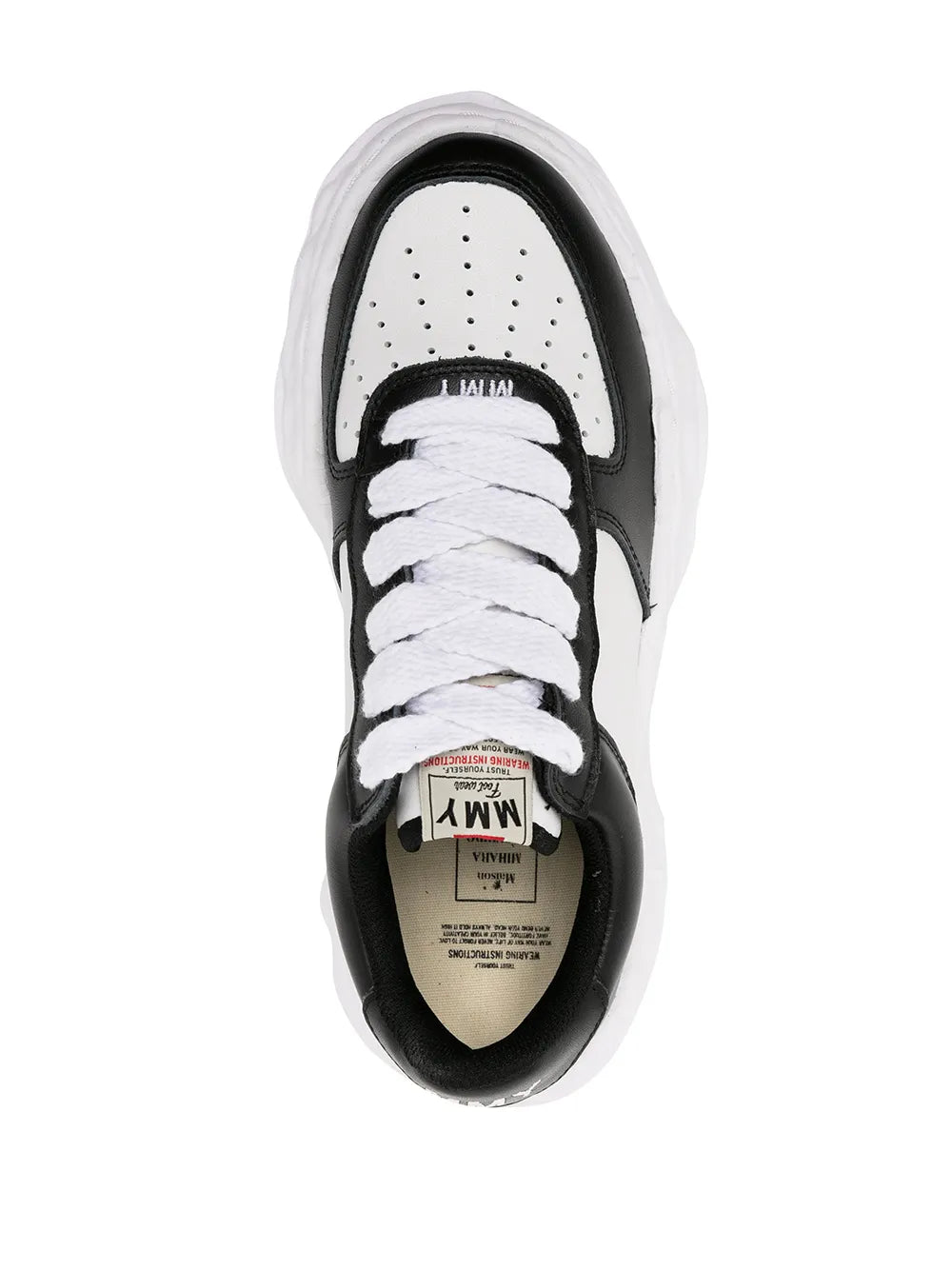 Maison Mihara Yasuhiro Wayne Two-Tone Leather Sneakers
