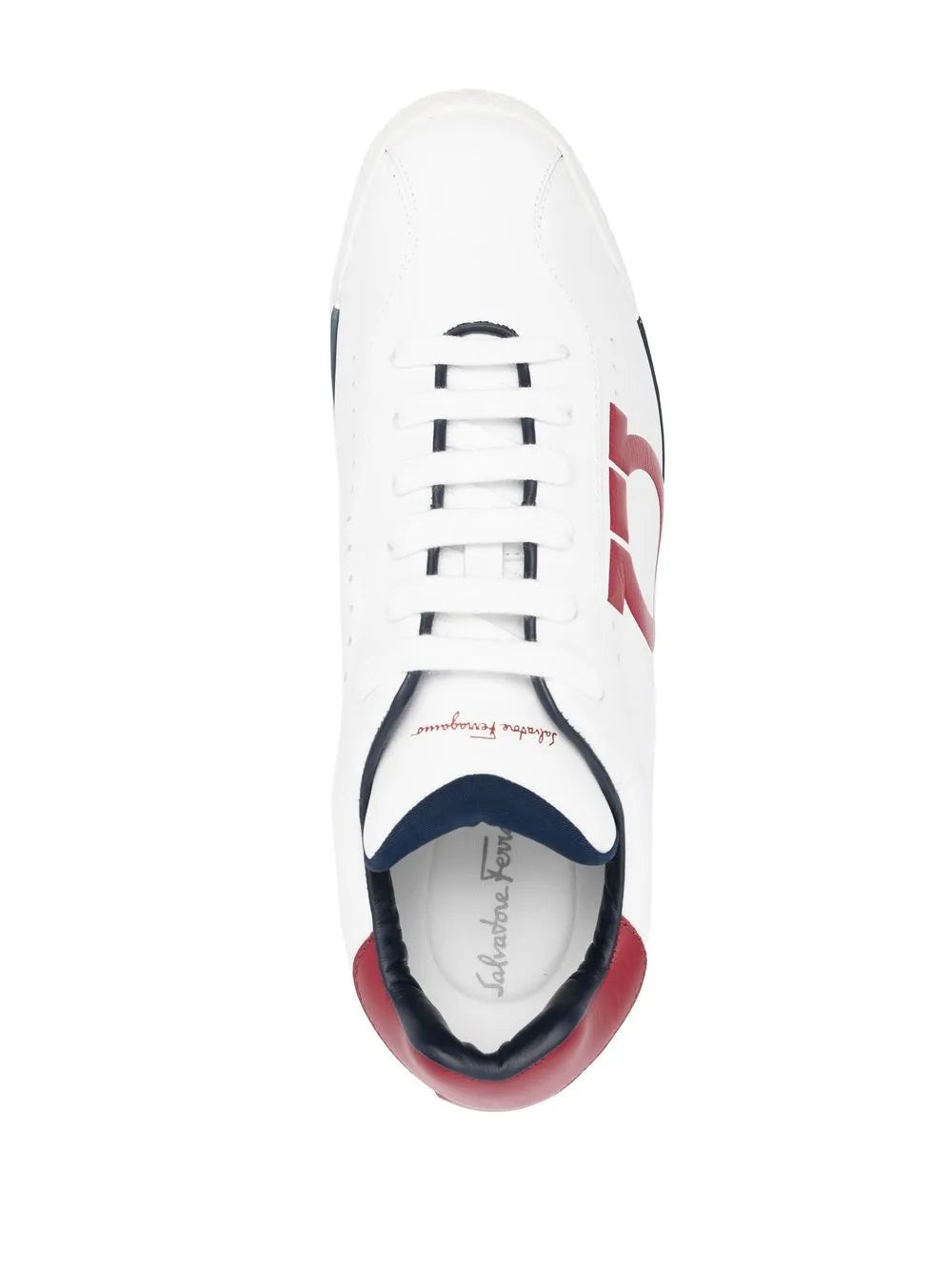 Ferragamo Embossed-Logo Low-Top Sneakers