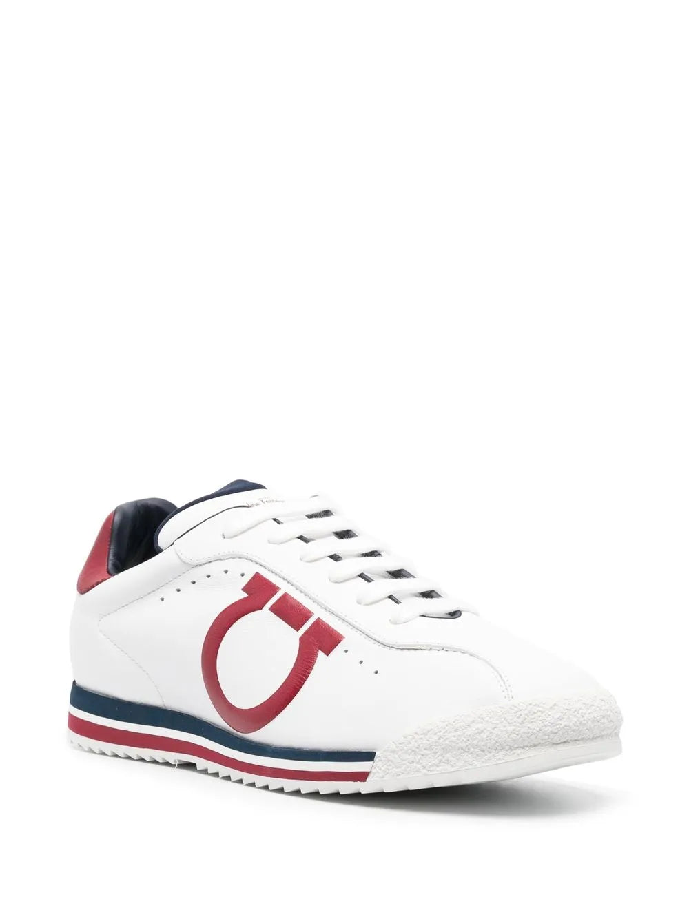 Ferragamo Embossed-Logo Low-Top Sneakers
