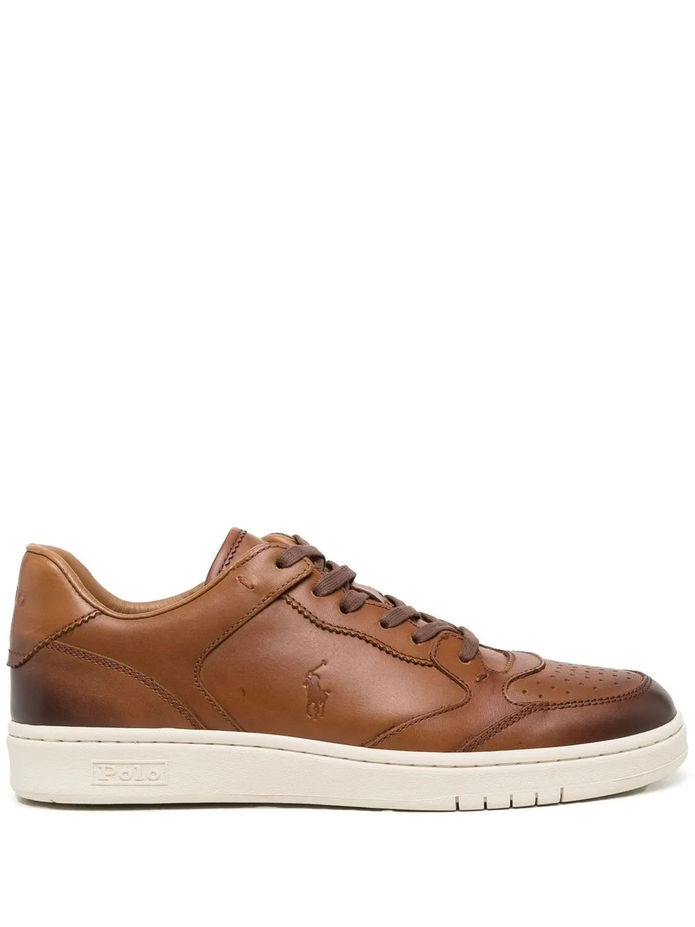 Polo Ralph Lauren Debossed Logo Lace-Up Sneakers