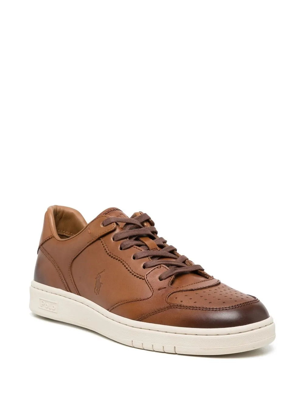 Polo Ralph Lauren Debossed Logo Lace-Up Sneakers