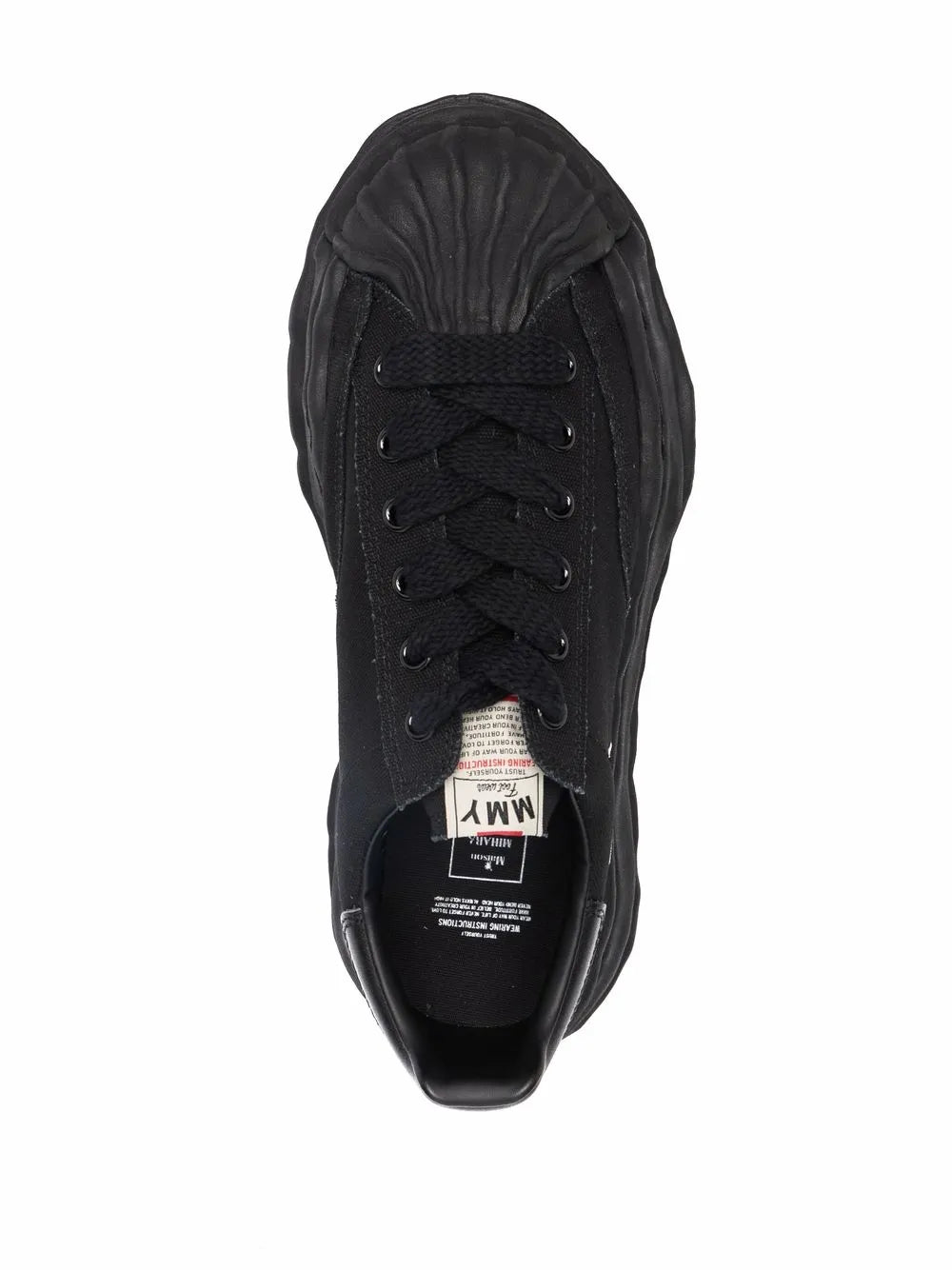 Maison Mihara Yasuhiro Ridged-Trim Low-Top Sneakers
