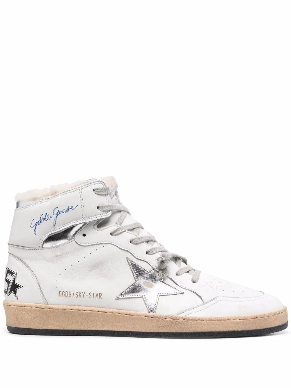 Golden Goose Sky-Star High-Top Sneakers