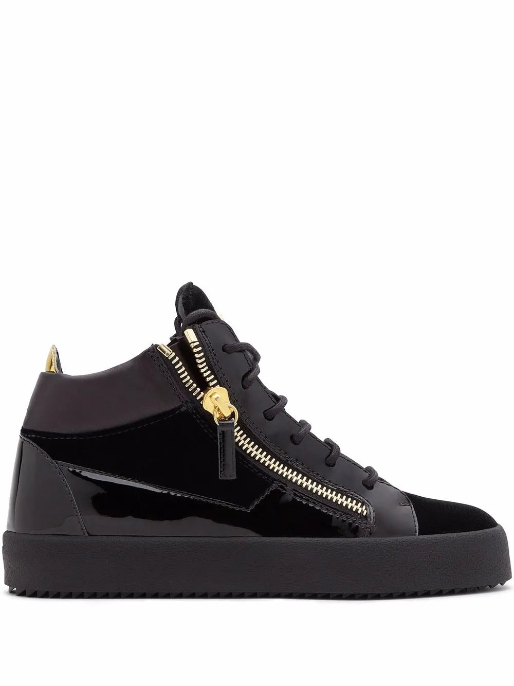 Giuseppe Zanotti Kriss Velvet Mid-Top Sneakers