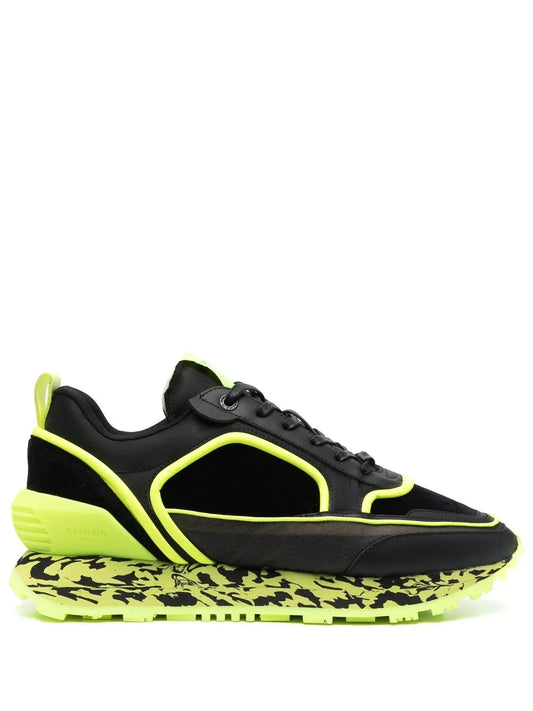 Balmain Contrast-Sole Low-Top Sneakers