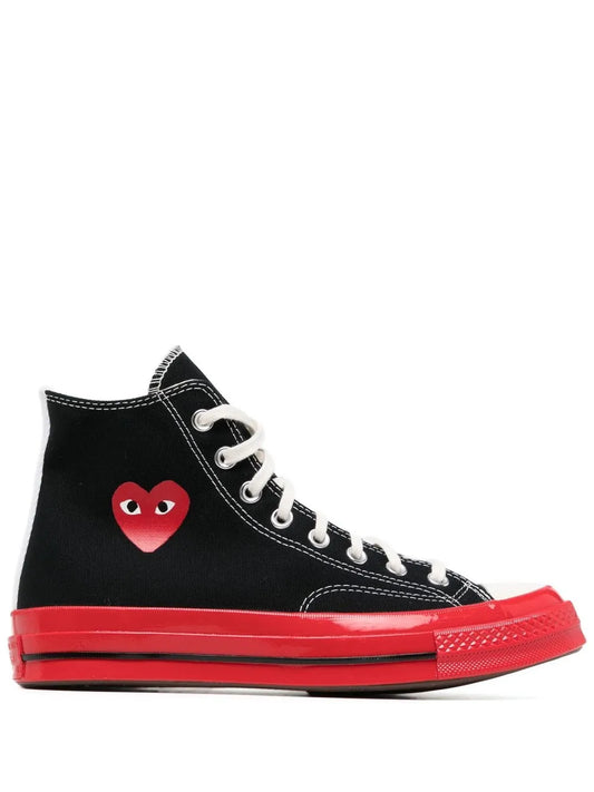 Comme Des Gar ns Play X Converse Chuck 70 High-Top Sneakers