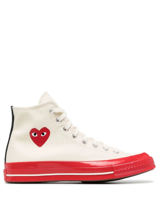 Comme Des Gar ns Play X Converse Chuck 70 High-Top Sneakers