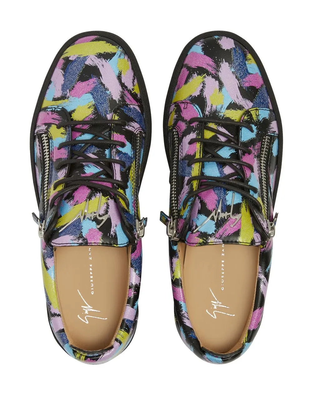 Giuseppe Zanotti Frankie Double-Zip Low-Top Sneakers