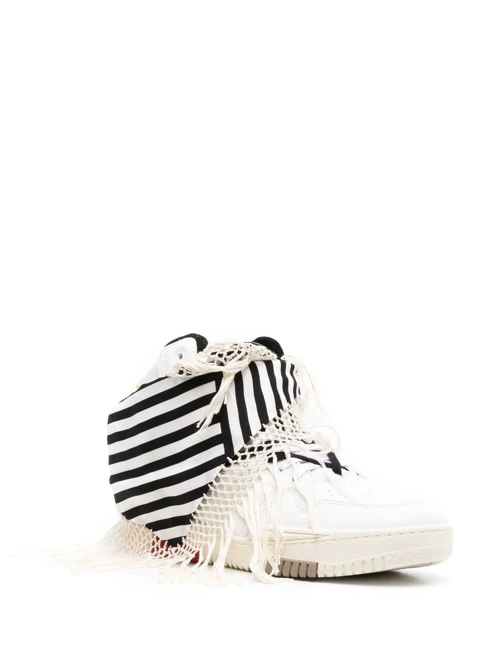 Saint Laurent Smith Bandana-Detail High-Top Sneakers
