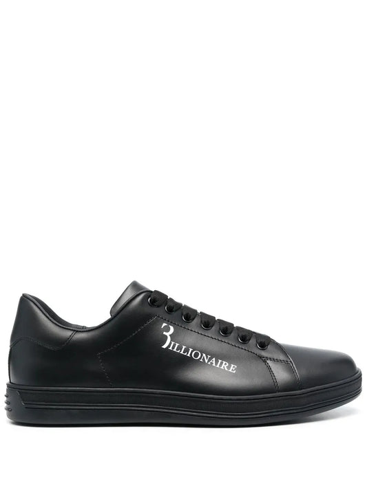 Billionaire Logo-Print Low-Top Sneakers