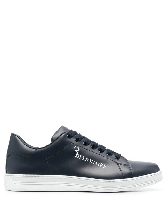 Billionaire Calf-Leather Low-Top Sneakers