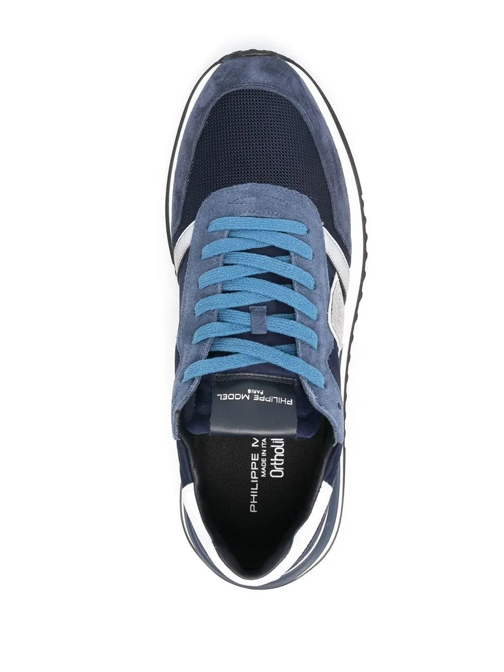 Philippe Model Paris Logo-Patch Panelled Sneakers
