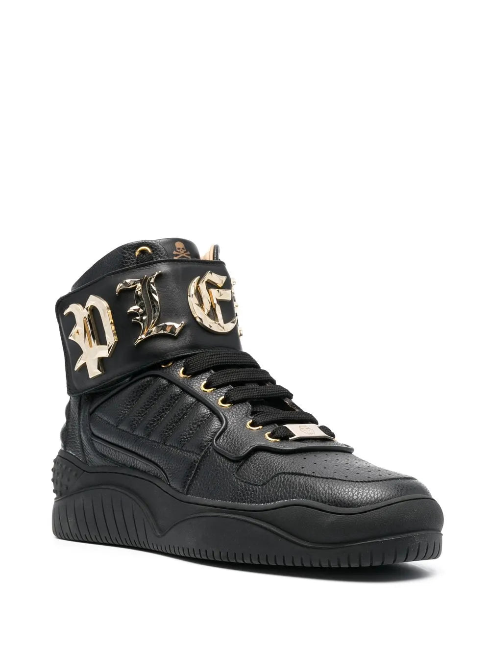 Philipp Plein Logo High-Top Sneakers