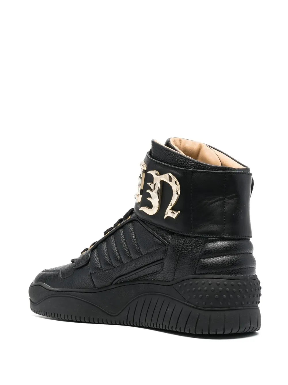 Philipp Plein Logo High-Top Sneakers