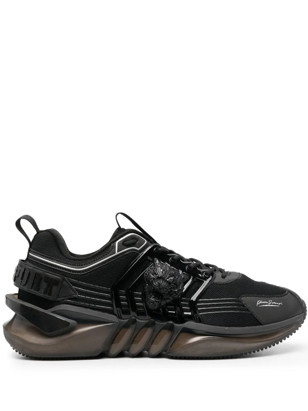 Plein Sport Runner Tiger Lace-Up Sneakers