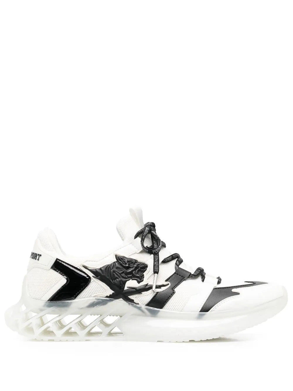 Plein Sport Runner Tiger Lace-Up Sneakers