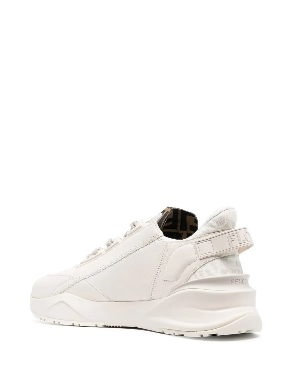 Fendi Flow Leather Low-Top Sneakers