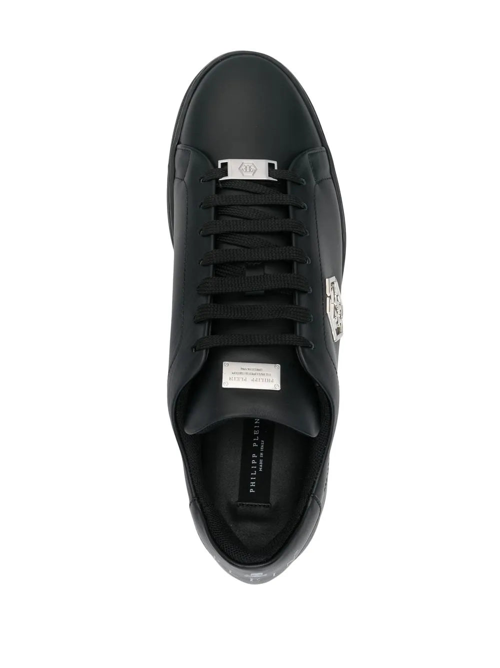 Philipp Plein Hexagon Low-Top Leather Sneakers
