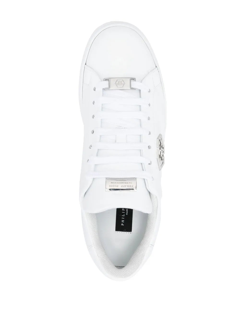 Philipp Plein Hexagon Low-Top Leather Sneakers